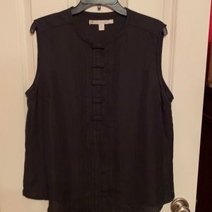 Lauren Conrad Black Sleeveless Blouse